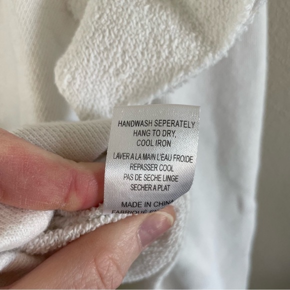 LoveShackFancy | Corrine White Ruffle Sweatshirt, medium - Picture 7 of 12